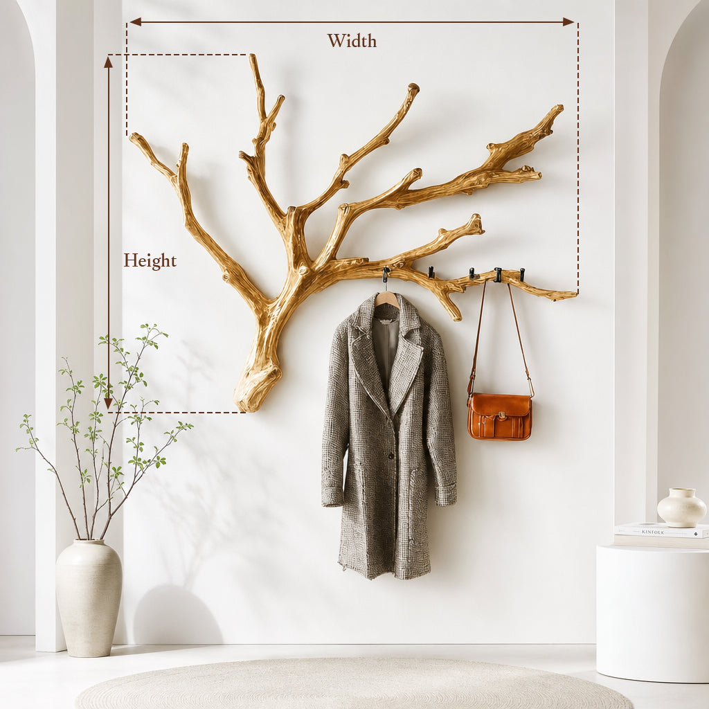 Christmas Tree Branch Coat Rack