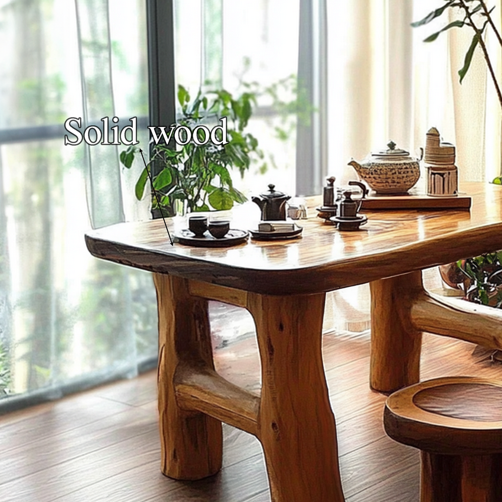Handmade Table Set Tea Table Set Rustic Decor Living Room Gift