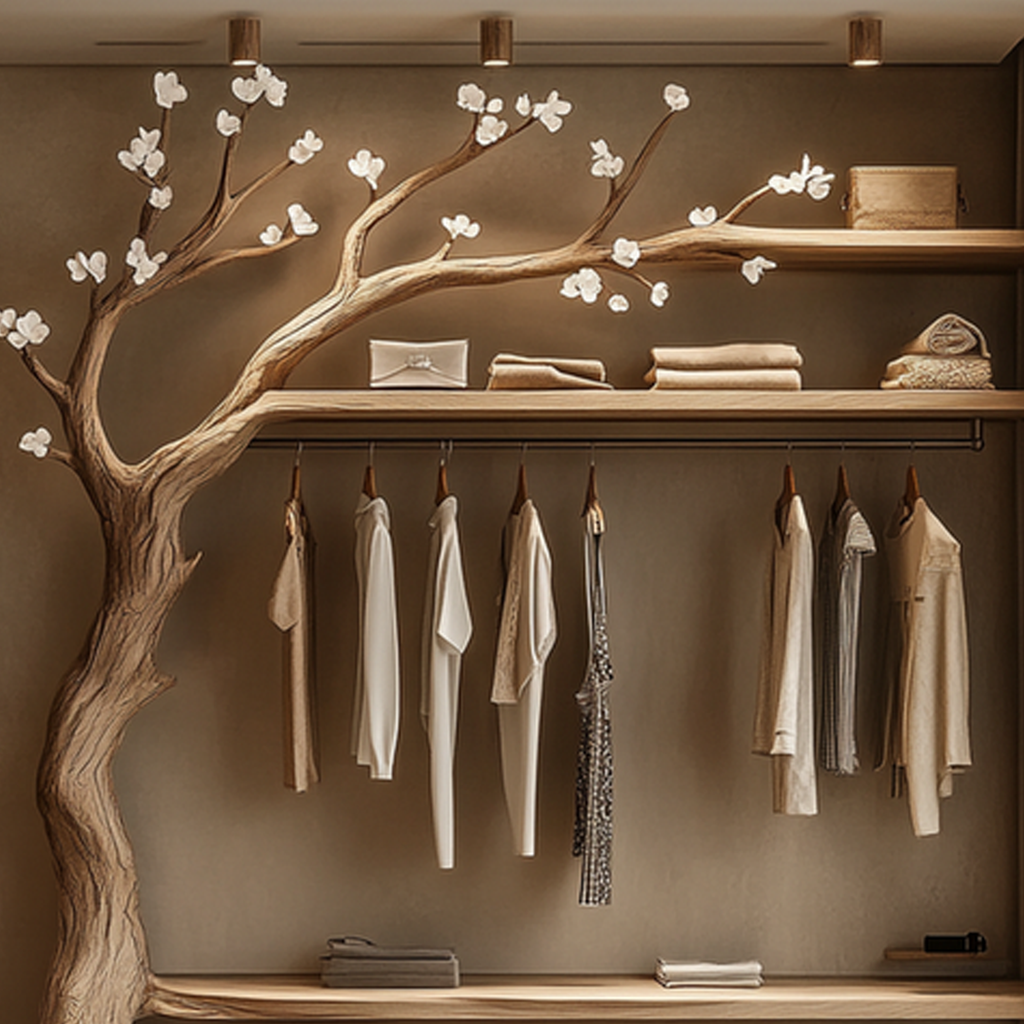 Handmade Clothes Racks Tree Shelves Tier Shelves Decor Room Gift