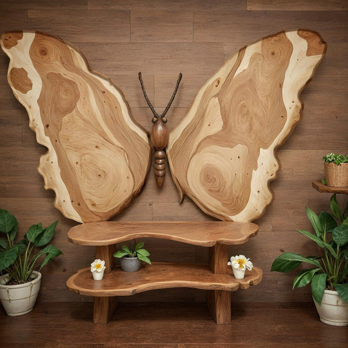 Bohemian Boho Lifestyle Wooden Butterfly Shaped Wall Art For Home Decor And Unique Gift Ideas