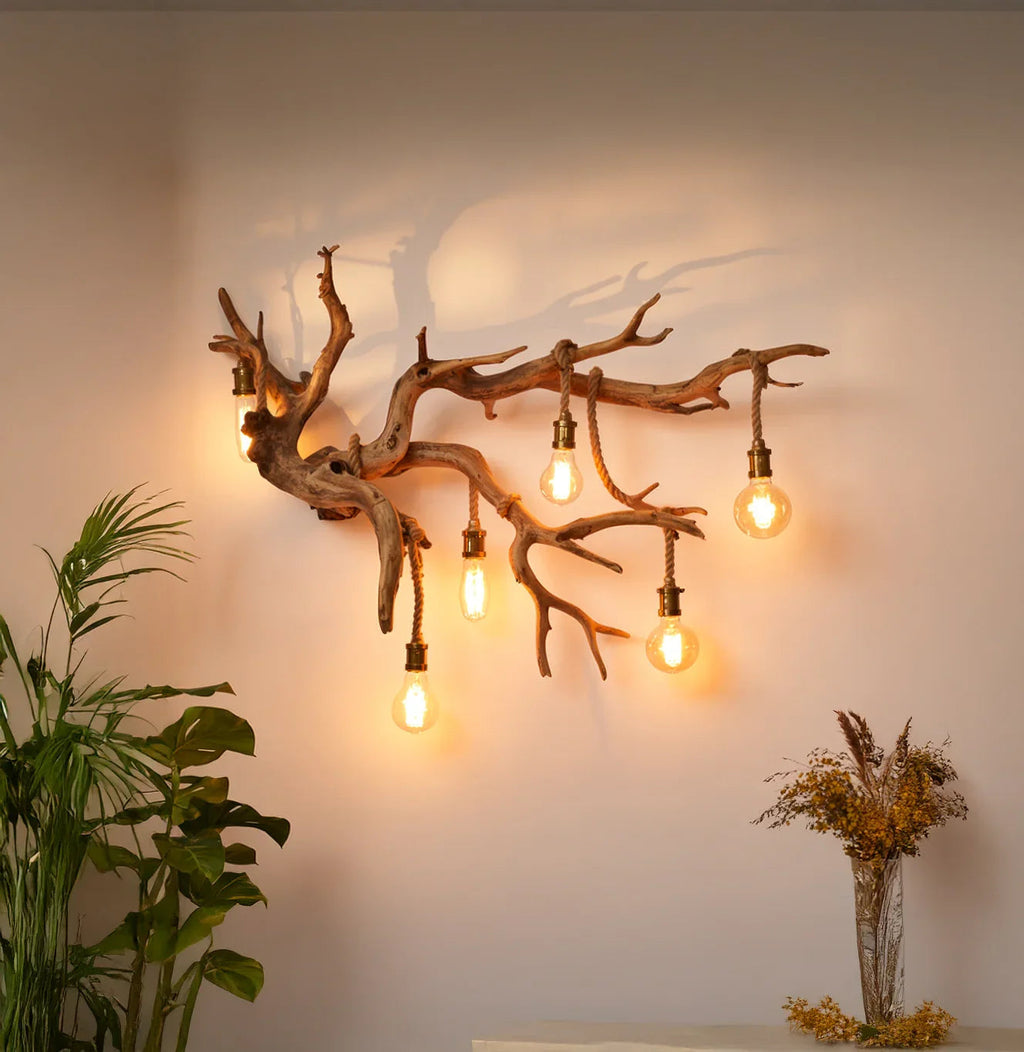 Driftwood Branch Wall Sconce