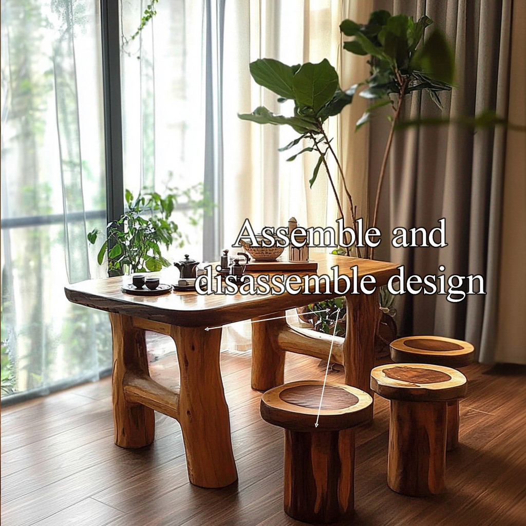 Handmade Table Set Tea Table Set Rustic Decor Living Room Gift