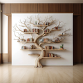 Tree Wall Bookshelf, Floating Branch Bookcase for Bedroom Lounge