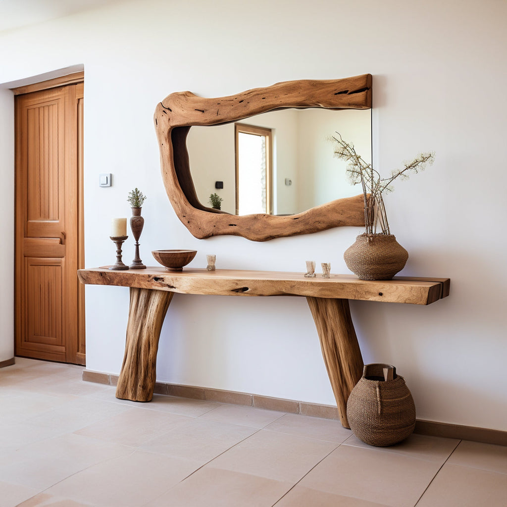Handcrafted Rustic Console Table For Entryways
