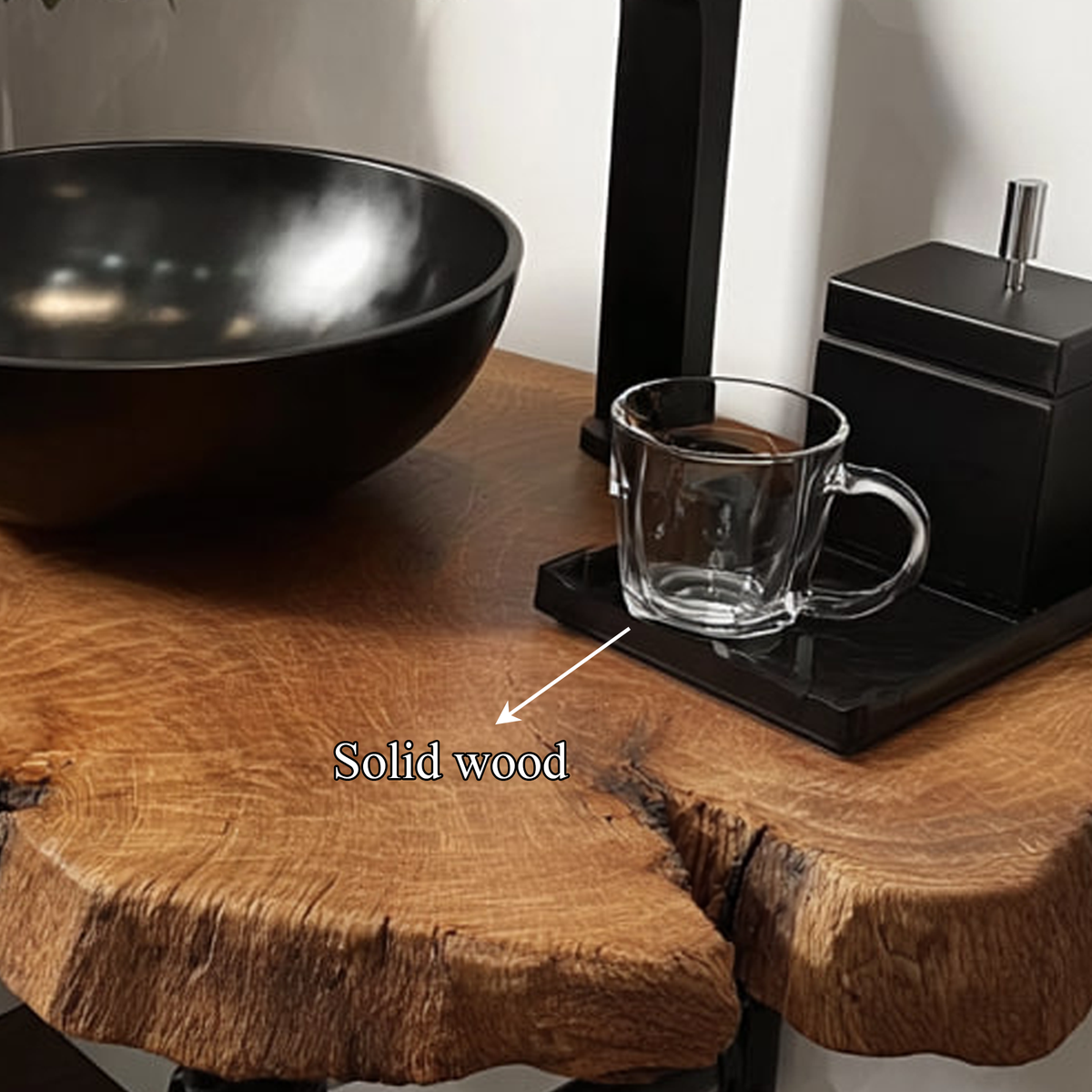 Narrow Floating Vanity Shelf, Mid Century Single Sink Countertop