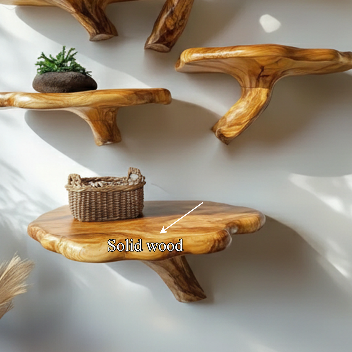 Mid-Century Modern Halloween Floating Shelf