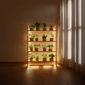Mid Century Botanical Shelf Contemporary Indoor Garden