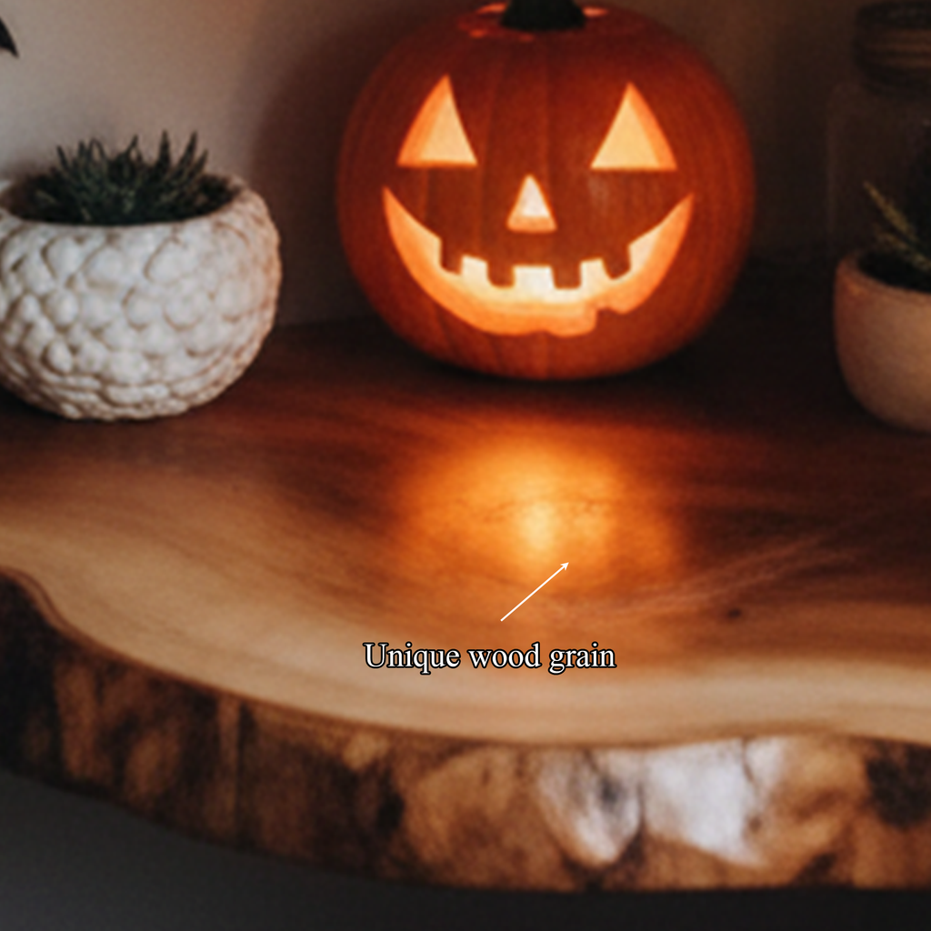 Rustic Live Edge Floating Shelf
