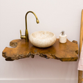 Live Edge Bathroom Vanity Shelf – Style 2