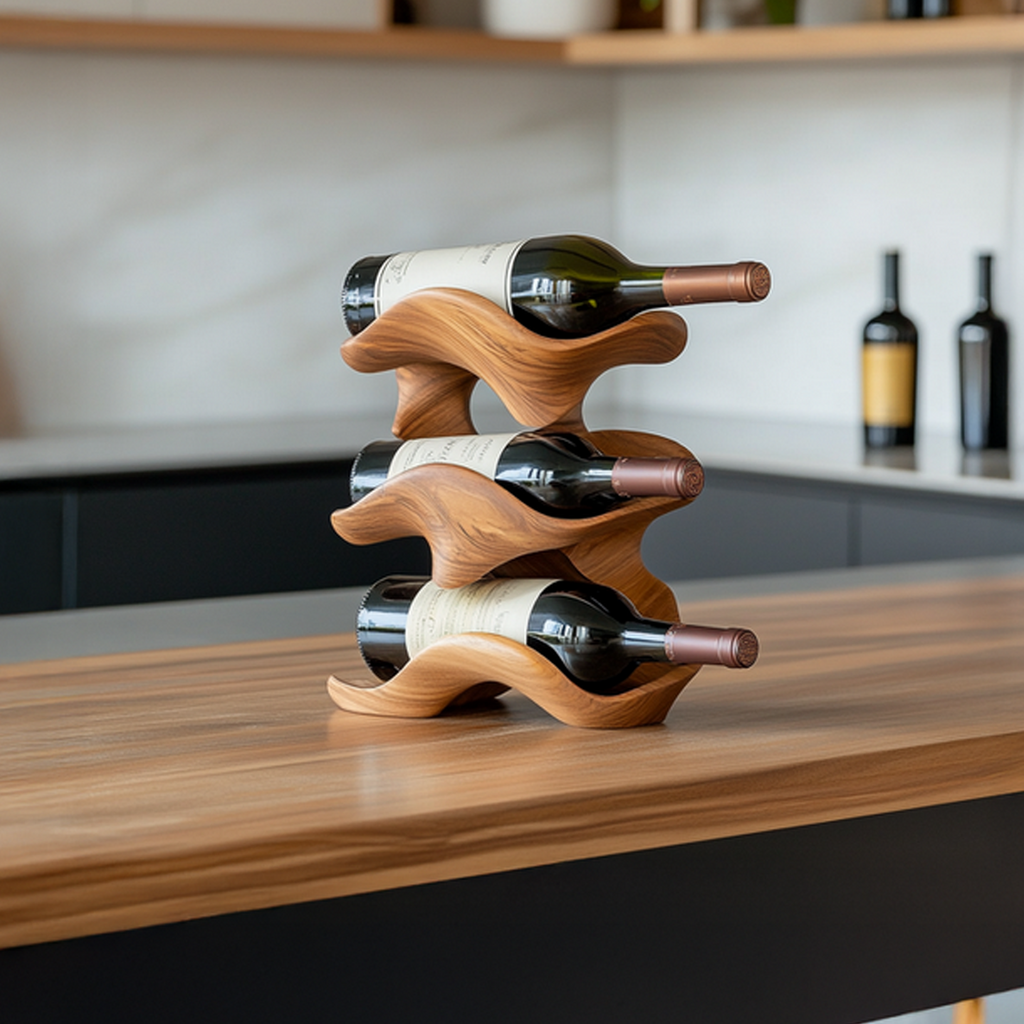 Handcrafted Wine Holder For Living Room Wall Mount