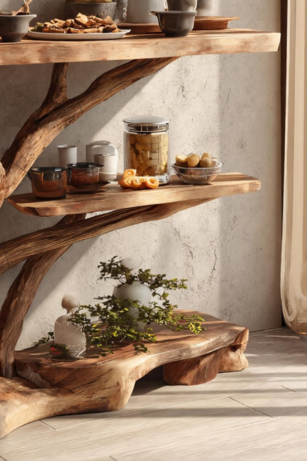 Farmhouse Solid Wood Console Table For Cozy Entryway Furniture Design