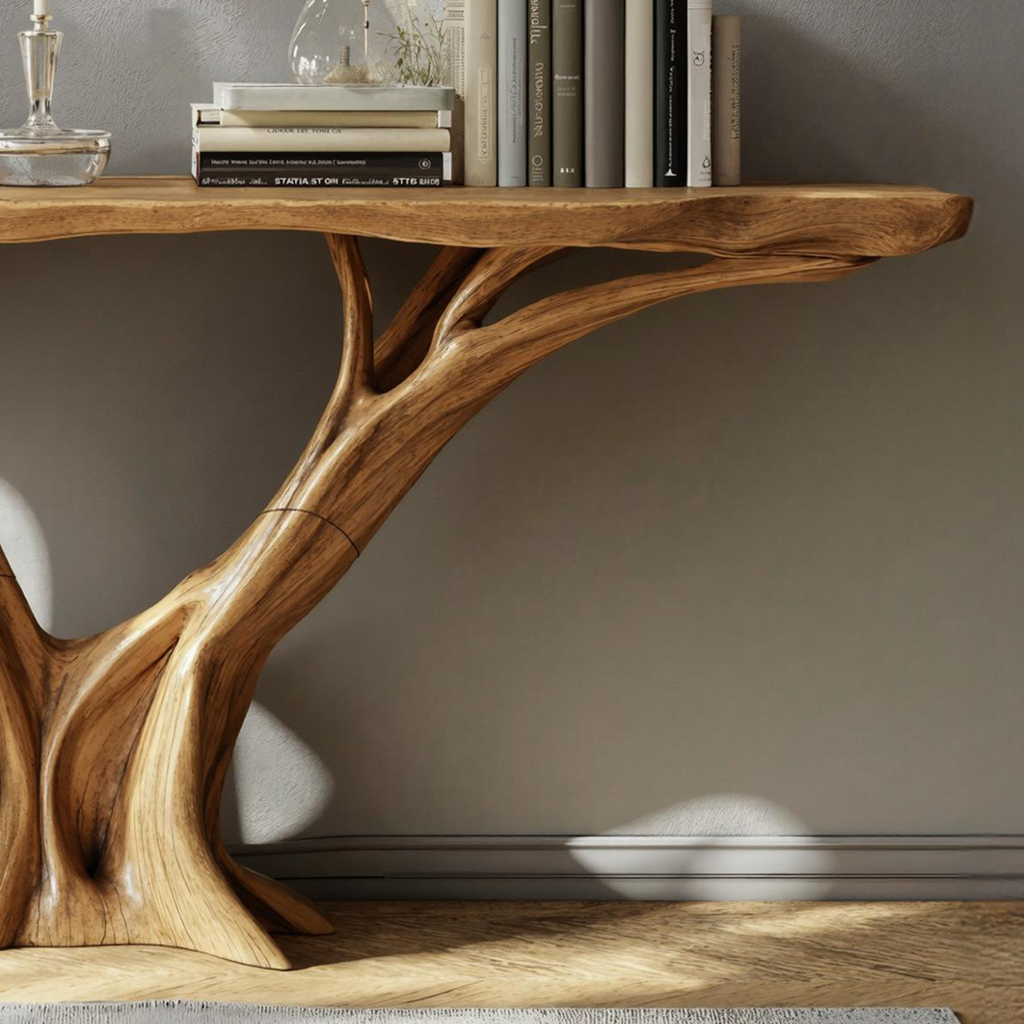 Solid Wood Console Table With Display Space, 30 To 71 Inch Wide