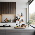 Handcrafted Wine Stand For Furniture Accent Storage