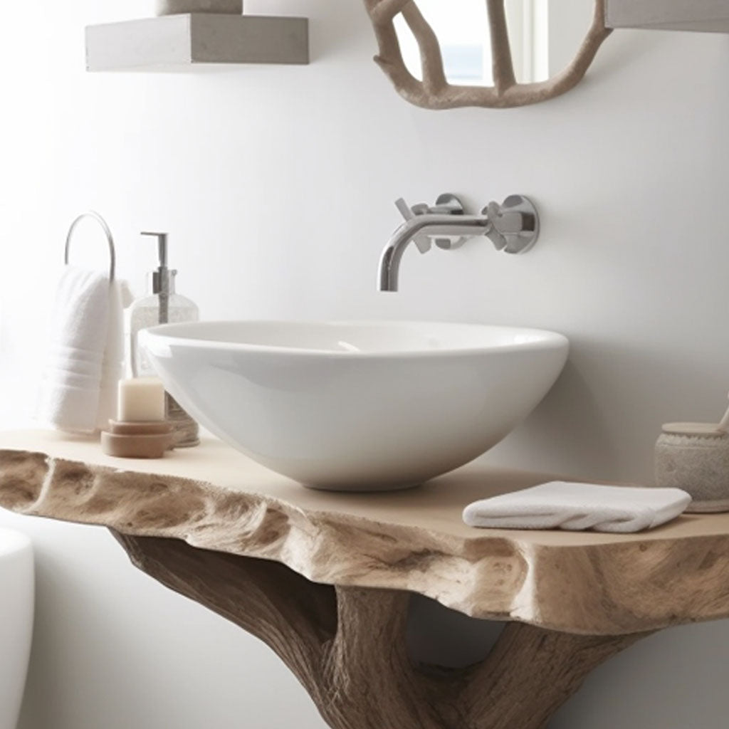 Handcrafted Counter Bathroom Vanity