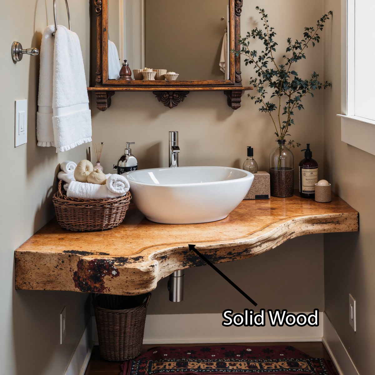 Floating Bathroom Corner Shelf