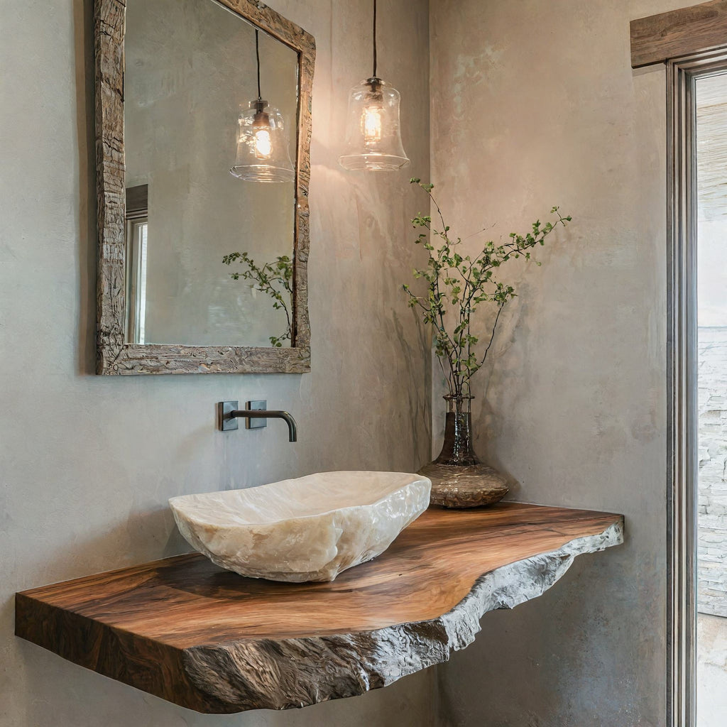Handcrafted Solid Wood Bathroom Vanity