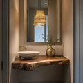 Handcrafted Solid Wood Vanity For Small Bathroom