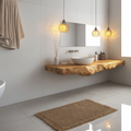 Farmhouse Floating Live Edge Vanity For Rustic Bathroom
