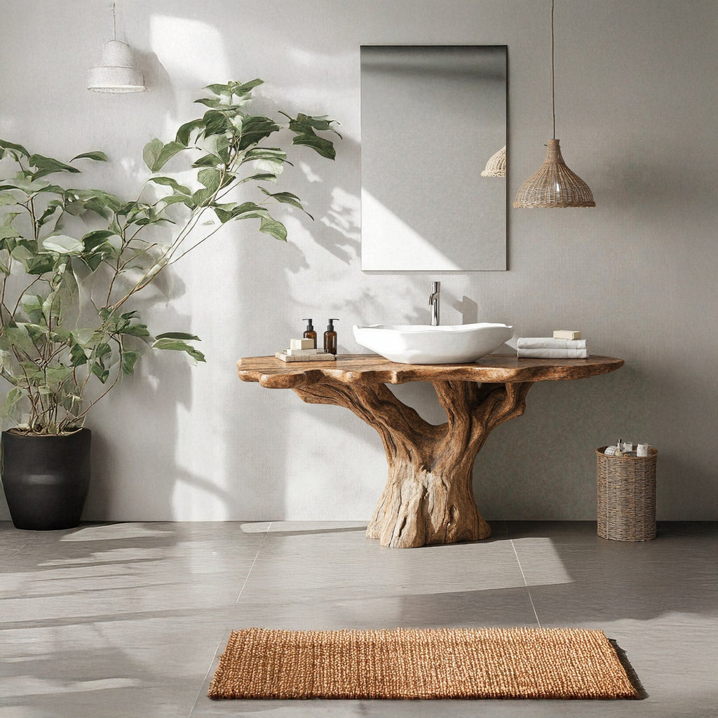 Traditional Natural Wood Bathroom Vanity For Classic Elegant Bathrooms