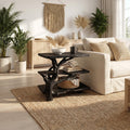 Rustic Tree Slab Bedside Table