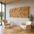 Botanical Wall Art With Leaf Relief For Office