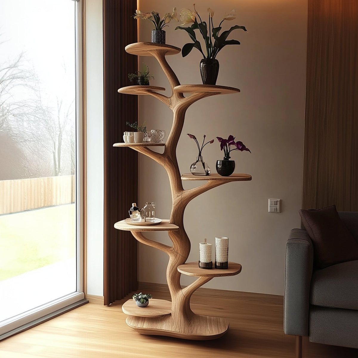 Nature Solid Wood Tree Tower Tree Cat Tree Gift Cat