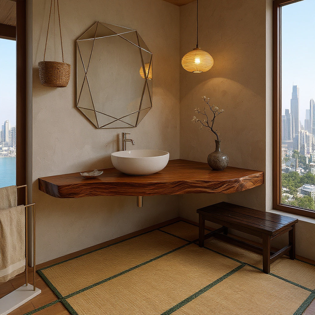 Coastal Wall Mounted Vanity Ocean View Home