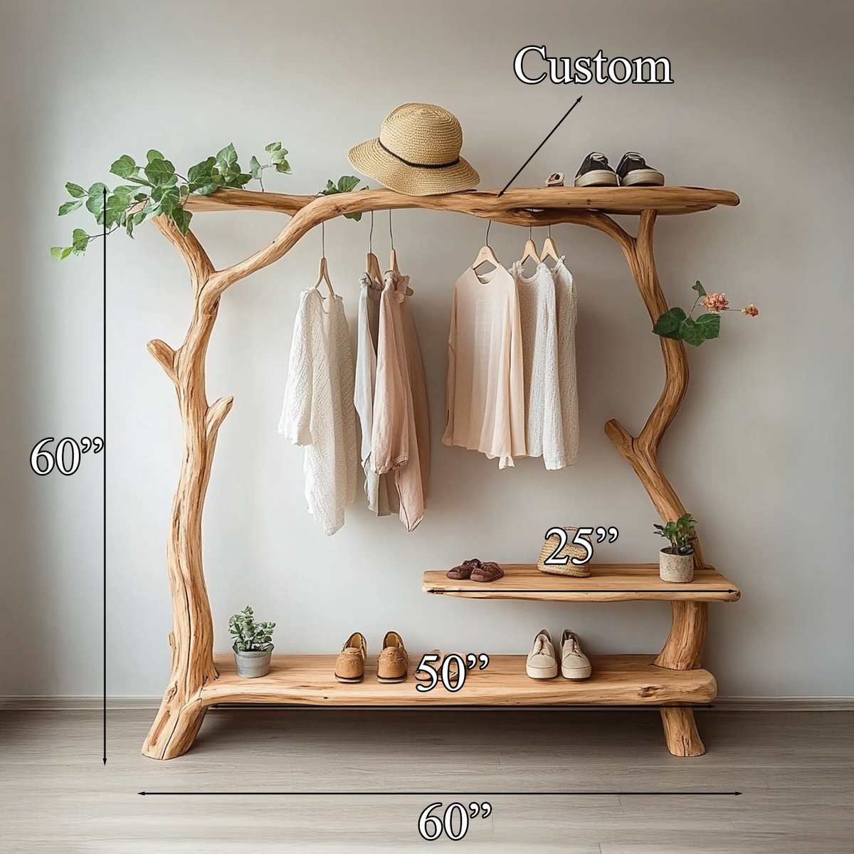 Free Standing Clothes Rack Home Decor Office Decor Gifts