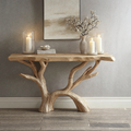 Entryway Console Table, Rustic Solid Wood Hallway Accent