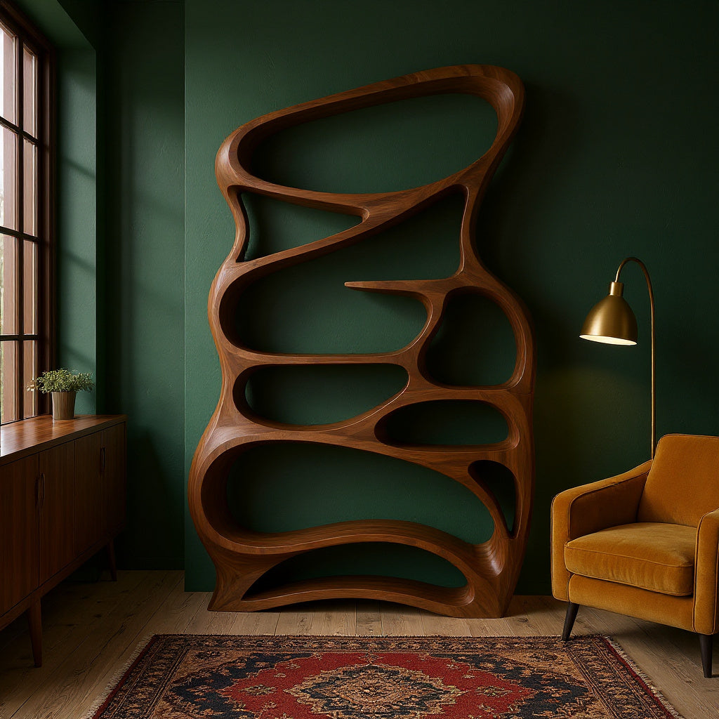 Contemporary Reading Shelf For Peaceful Reading Corner