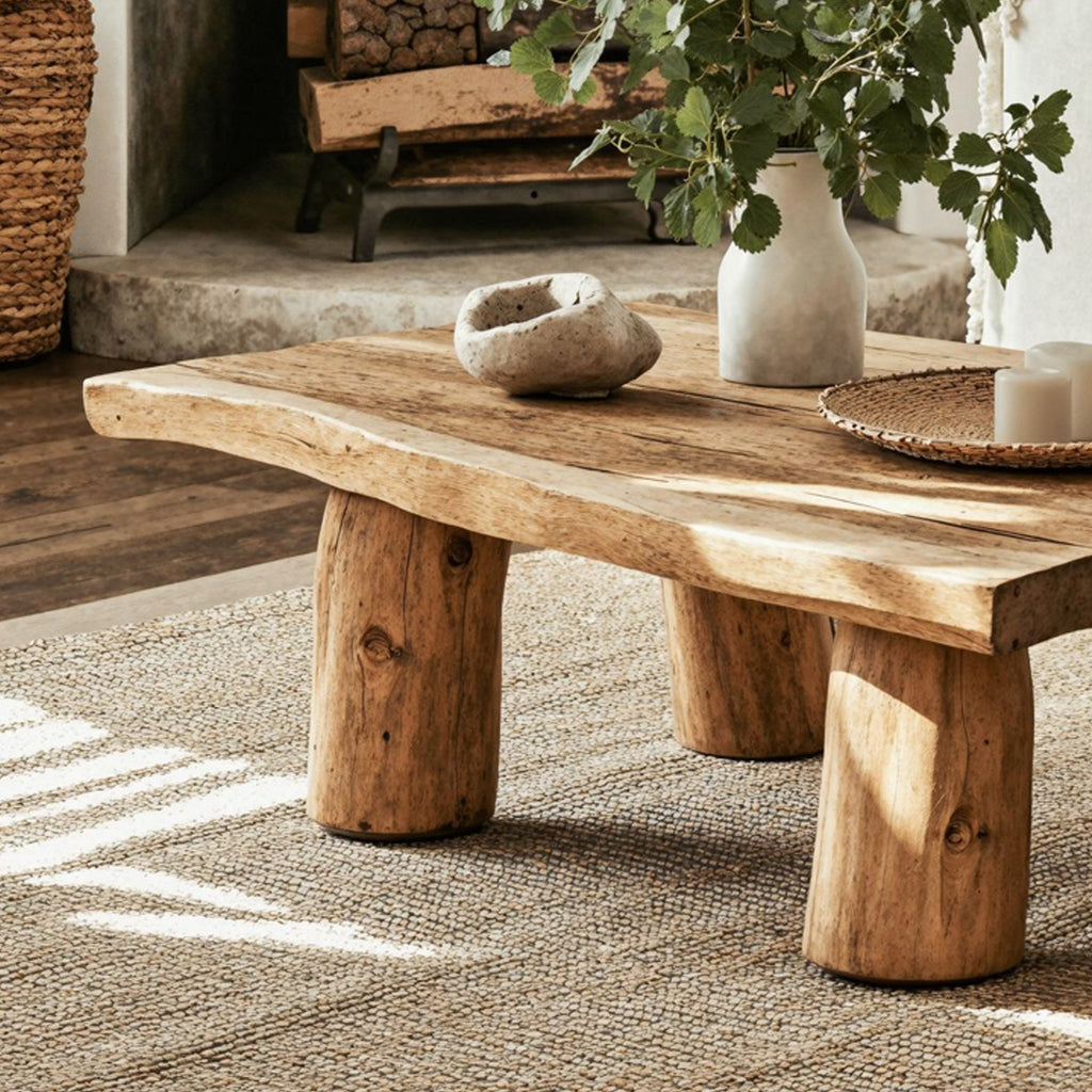 Modern Coffee Table Wood Low Coffee Table