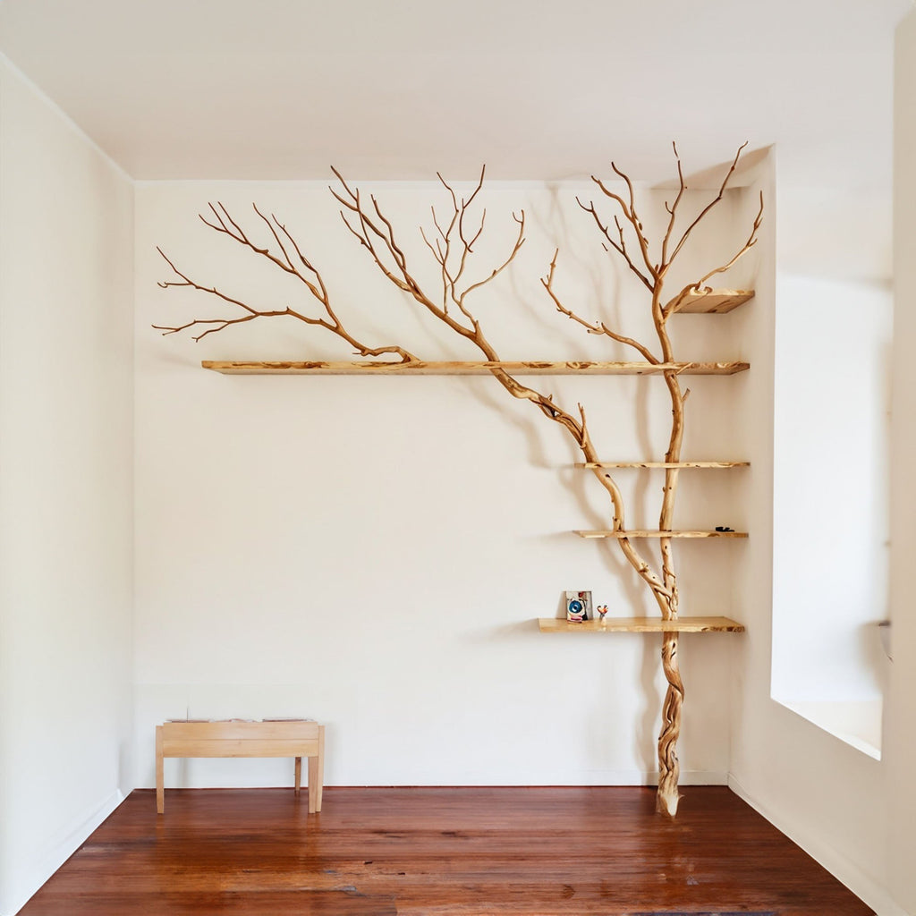 Tree Branch Floating Shelf Driftwood Art Decor