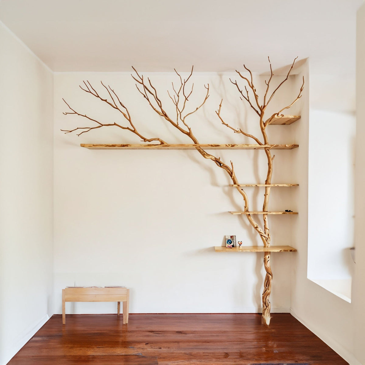 Tree Branch Floating Shelf Driftwood Art Decor