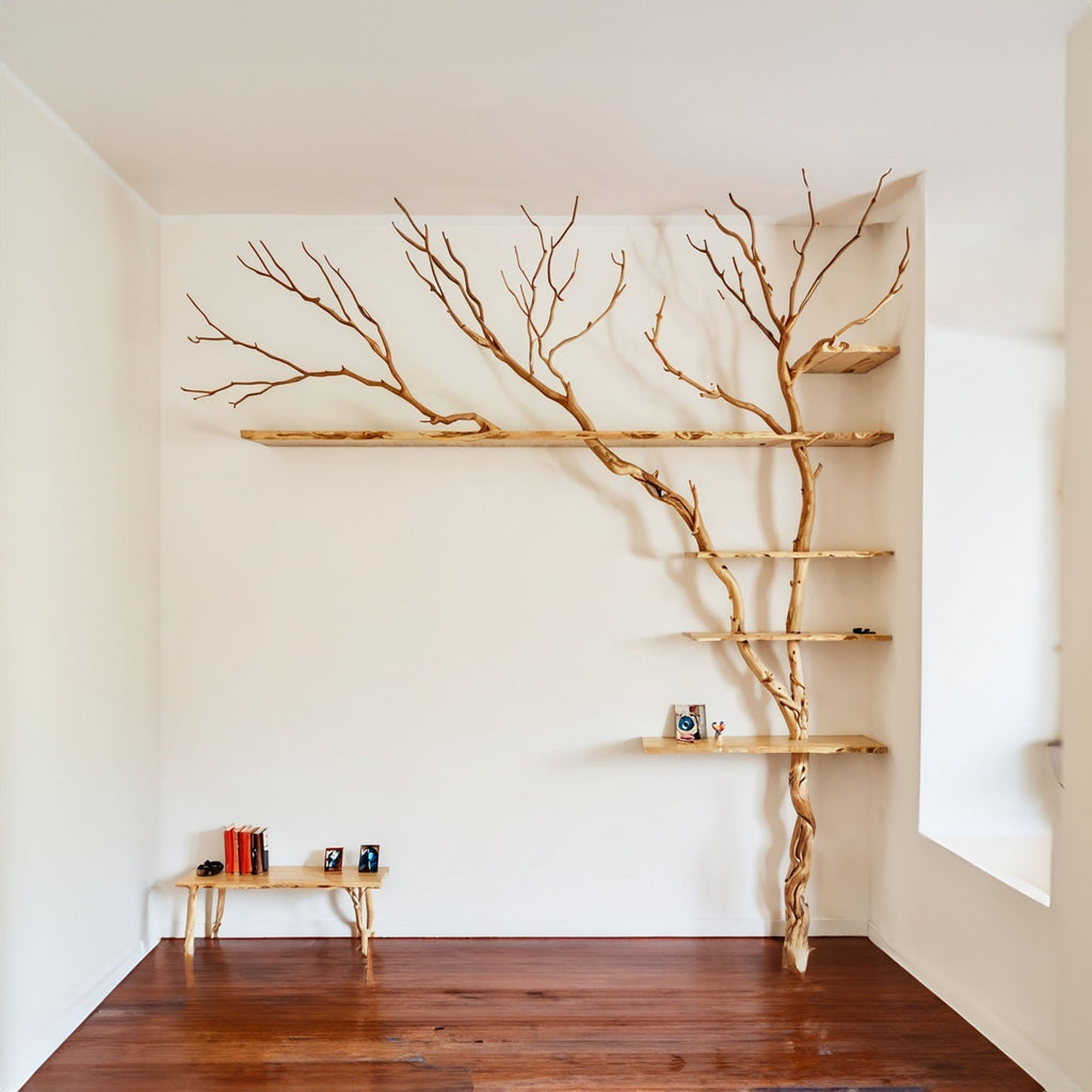Tree Branch Floating Shelf Driftwood Art Decor