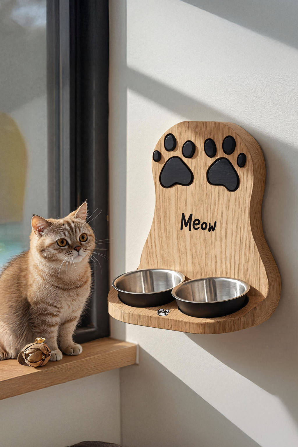 Handmade Dog Feeding Station Farmhouse Style