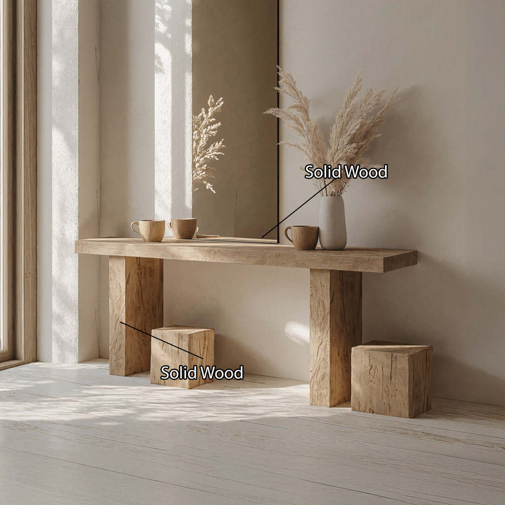 Woodworking Console Table Farmhouse