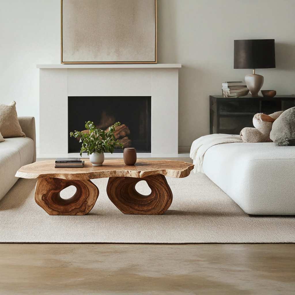 Antique Wood Coffee Table For Vintage Home Interiors
