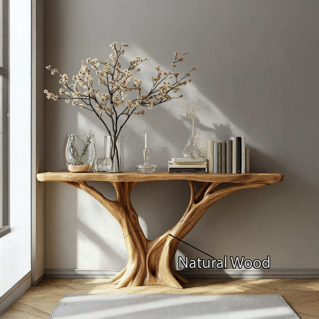 Solid Wood Console Table With Display Space, 30 To 71 Inch Wide