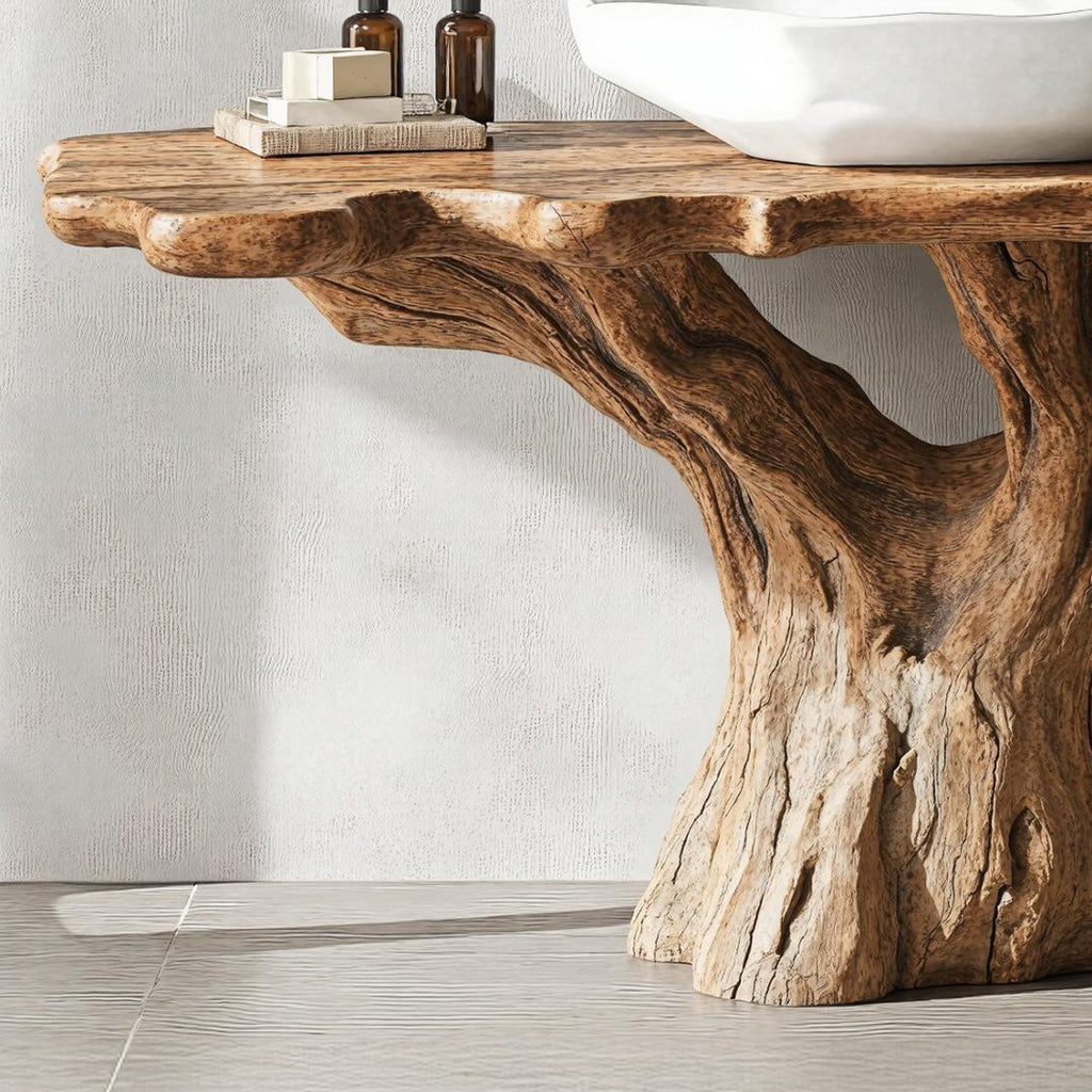 Traditional Natural Wood Bathroom Vanity For Classic Elegant Bathrooms
