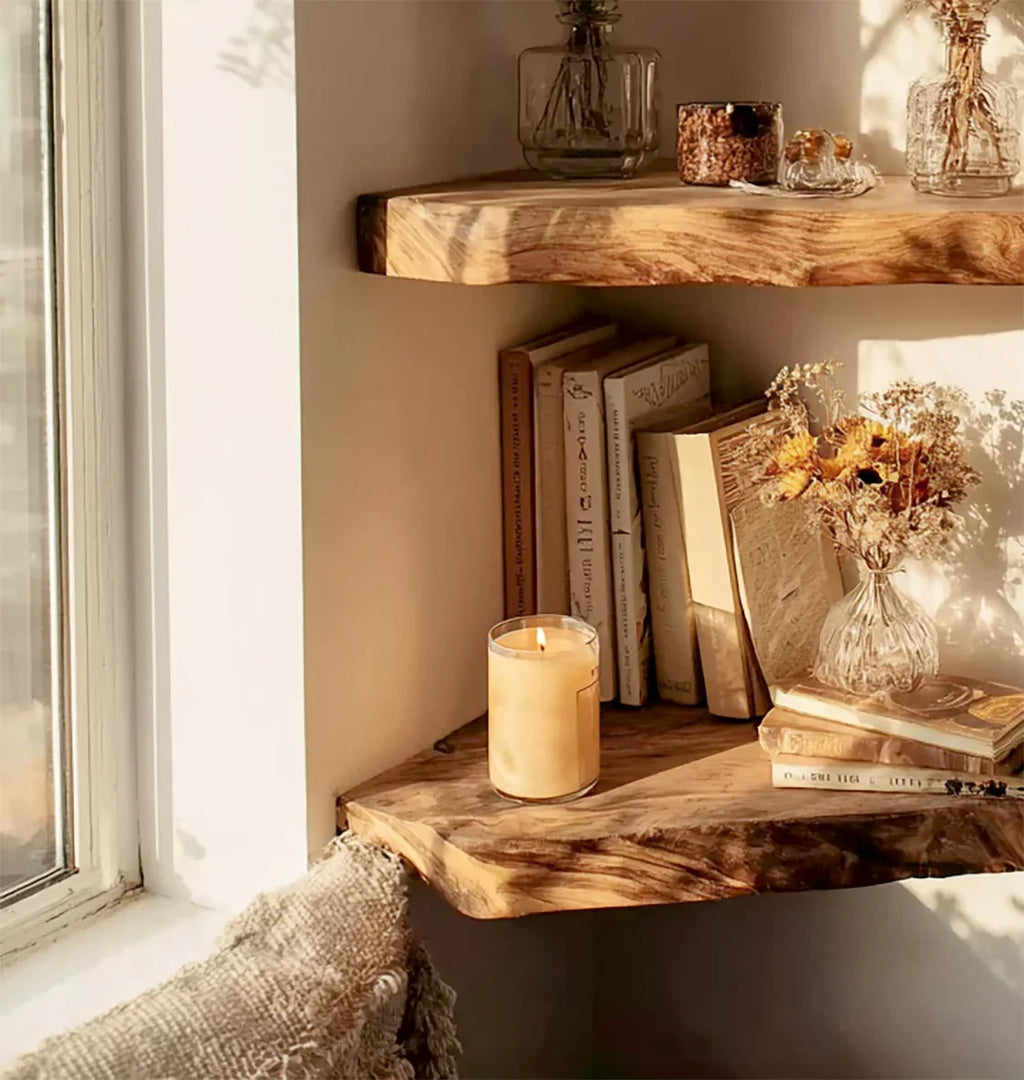 Farmhouse Floating Corner Shelf