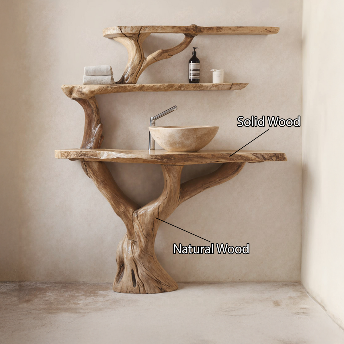 Live Edge Vanity Bathroom