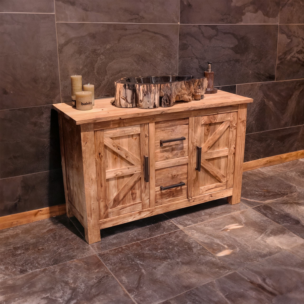Floating Live Edge Bathroom Vanity Top, Optional Sink, 24 To 36 Inch