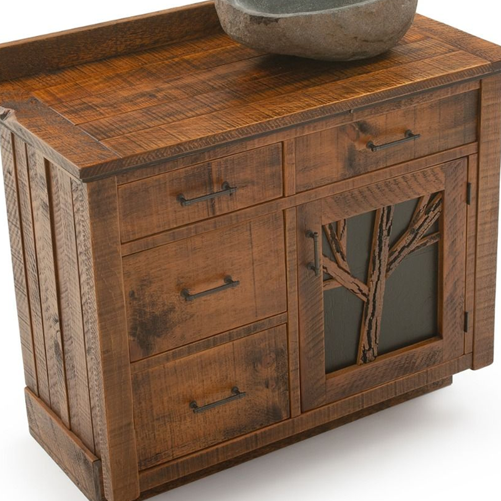 Rustic Farmhouse Live Edge Wall Vanity Slab With Or Without Sink