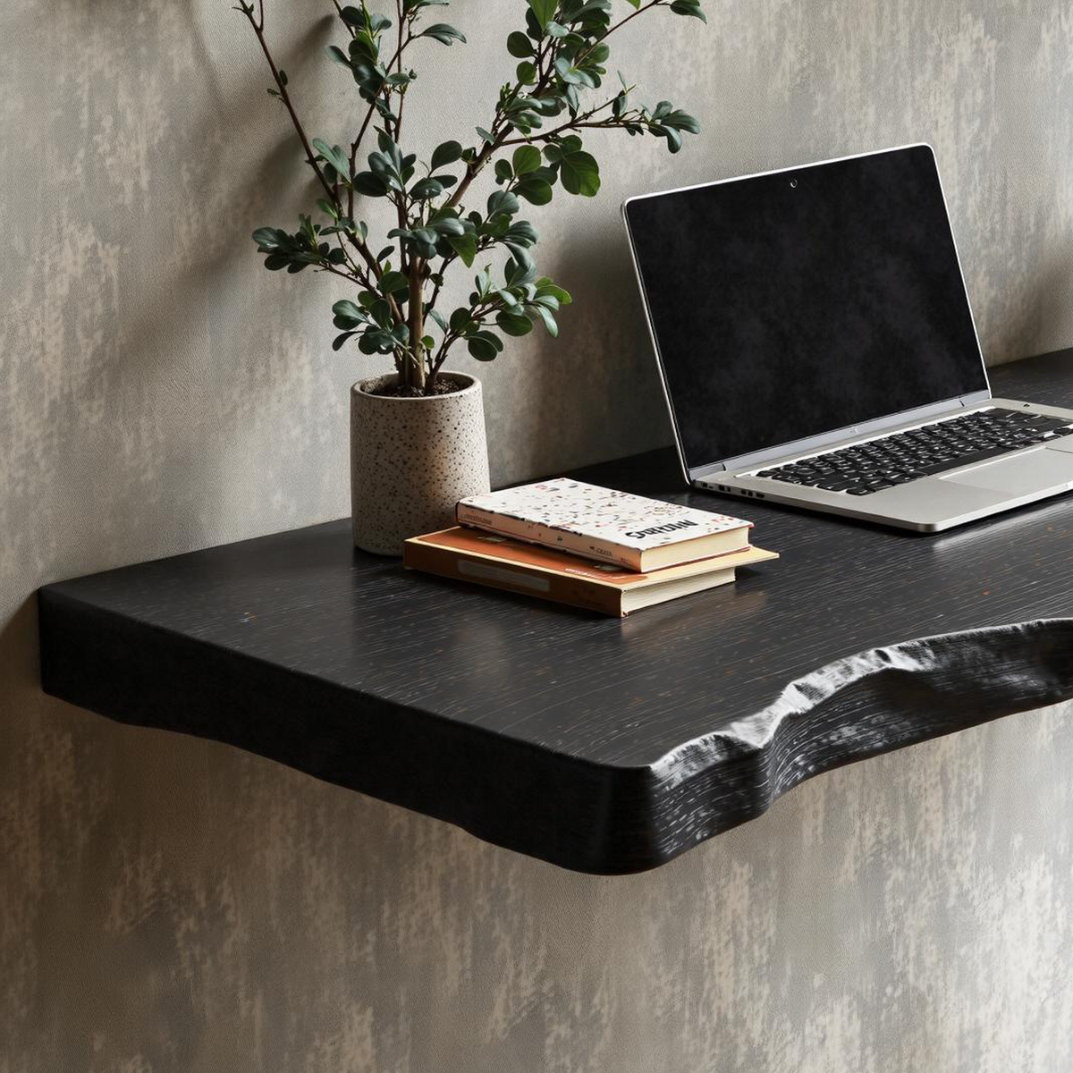 Farmhouse Wooden Floating Table For Furniture Decor
