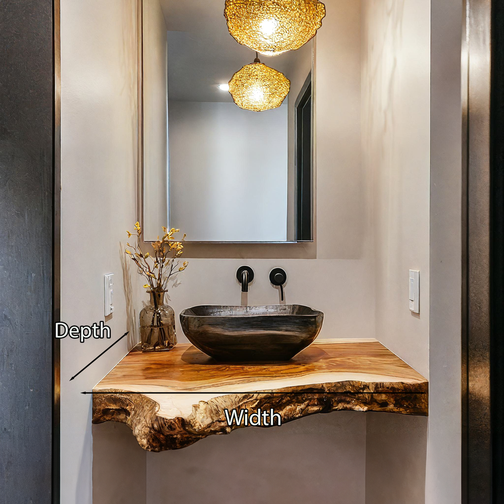 Farmhouse Solid Wood Vanity Bathroom Decor Ideas