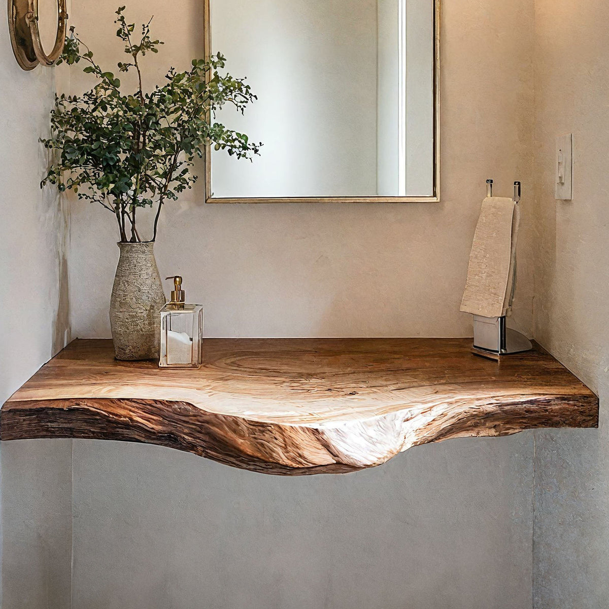 Handcrafted Wooden Vanity Bathroom Design Ideas