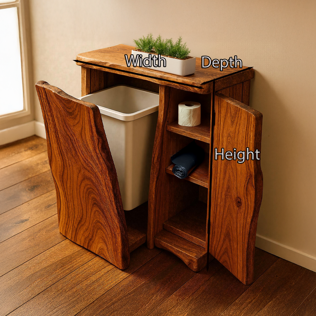 Handcrafted Tilt Out Trash Bin Cabinet For Kitchen Use