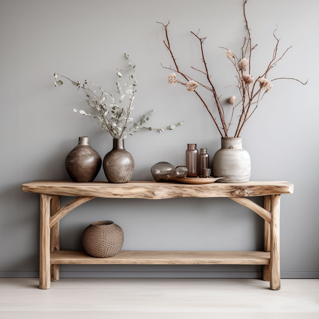 Custom Farmhouse Console Table For Rustic Home Decor