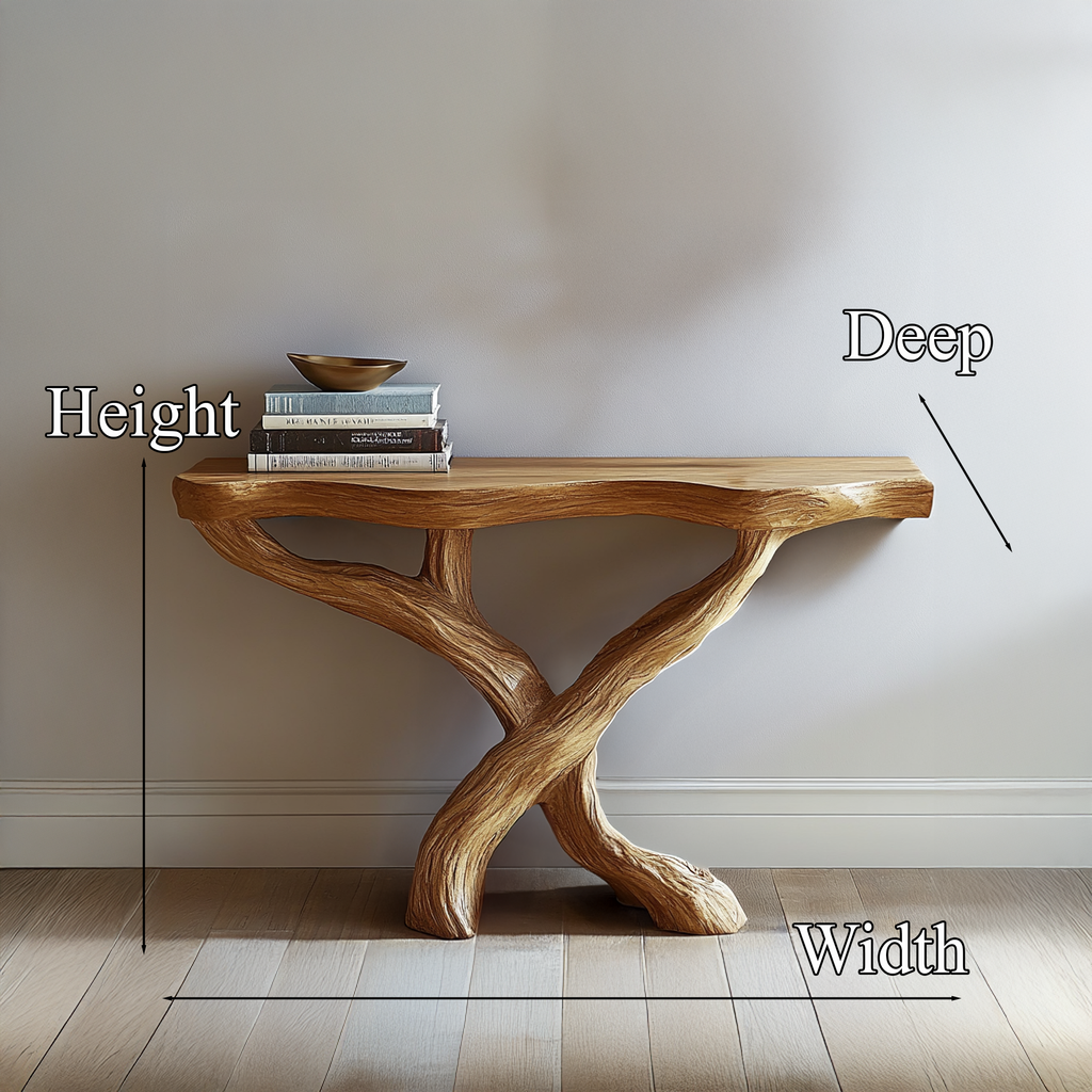 Handcrafted Console Shelf Unique Design Home Decor Housewarming Gifts