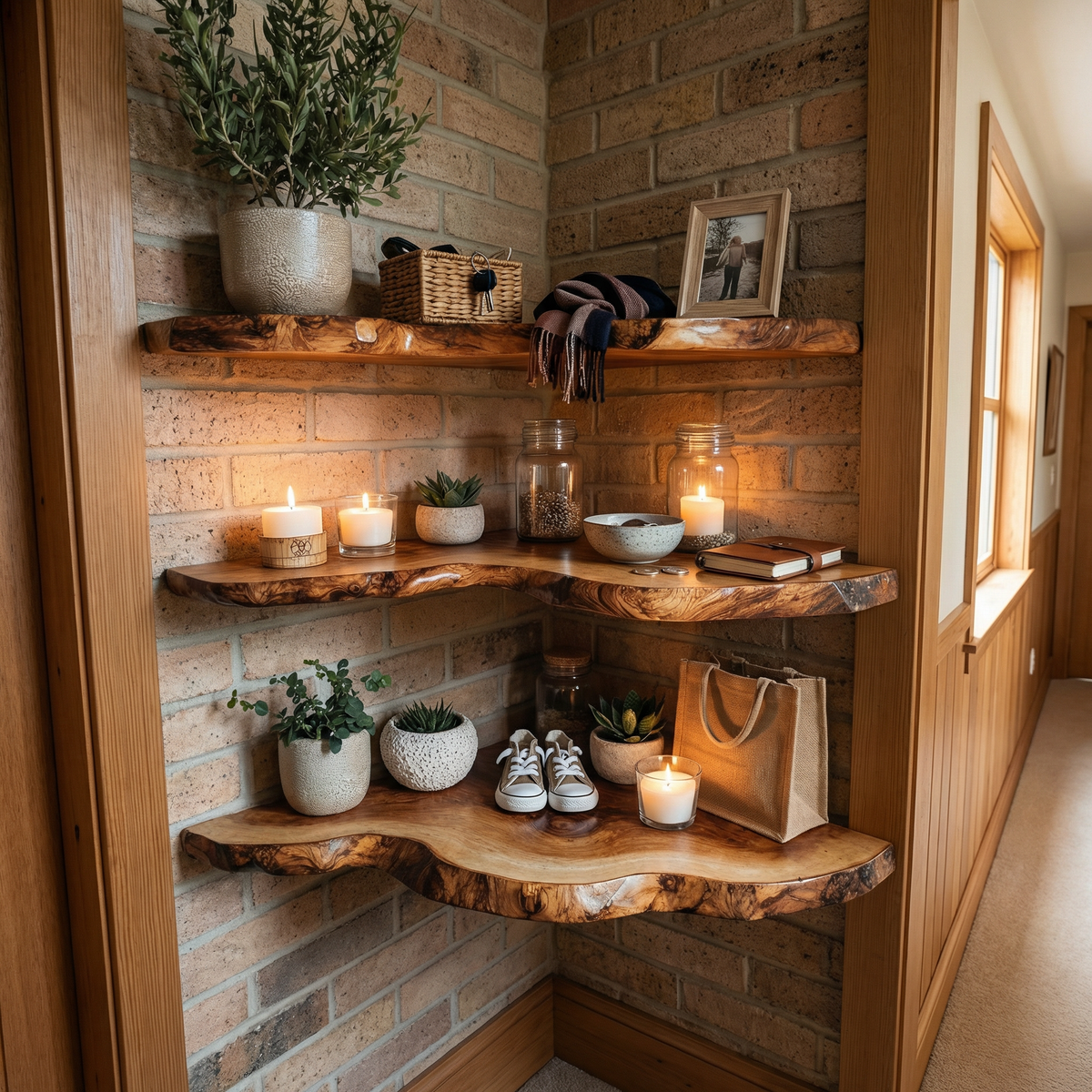 Custome Floating Shelf Corner Book